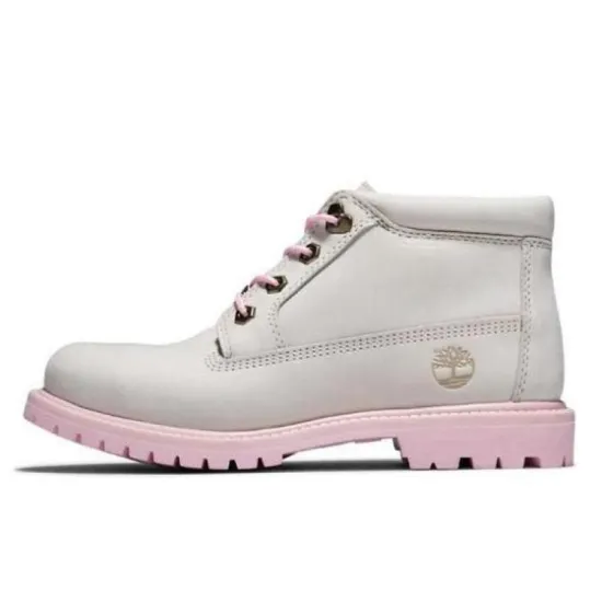 Timberland Women'ss Nellie Chukka Double Waterproof Boot 'White Pink' Women's