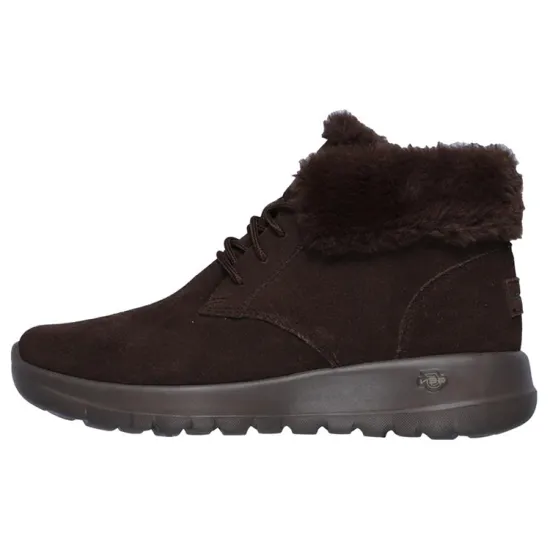 Skechers On The Go Snow Boots Women's Mid-Top Deep Red