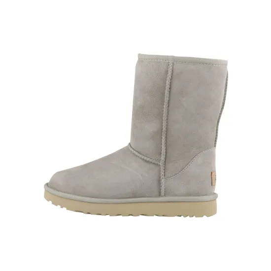 UGG CLASSIC SHORT Snow Boots Women's Gray/White