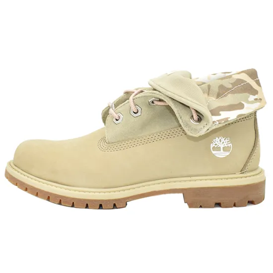 Timberland Roll Top Boots Basic 'Green And Light Green Camouflage' Women's