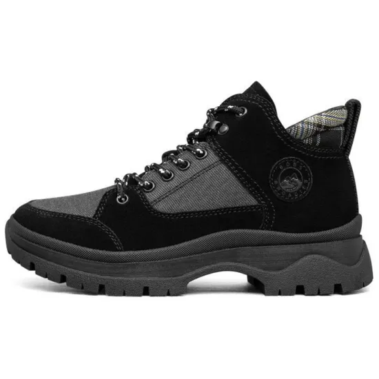 Skechers Roadies Martin Boots 'Black Grey' Women's