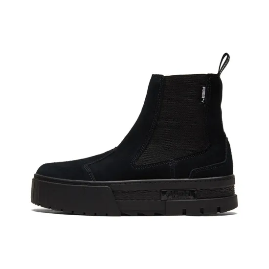 Puma Women's Mayze Chelsea Suede 'Triple Black'