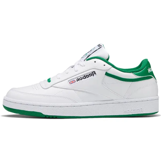 Reebok Club C Skateboarding Shoes Unisex Low-top White/green