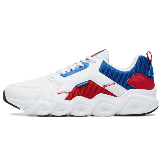ANTA Running Shoes Men Low-Top ANTA White/Royal Blue/Red