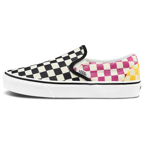 Slip On Classic Vans 'Glitter Check   Multi' Women's