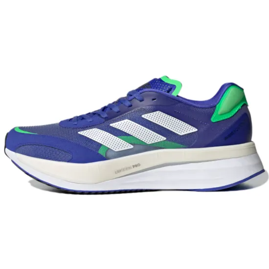 Adidas Adizero Boston 10 Sonic Ink Screaming Green