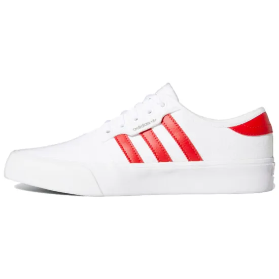 Adidas Originals Seeley Skateboard Shoes Men Low-top White // Red