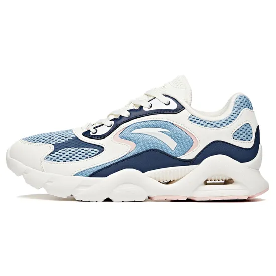 ANTA Running Shoes Women's Low-Top Ivory White/Space Gray