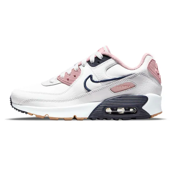 Nike Air Max 90 Leather SE 'White Pink Glaze' GS