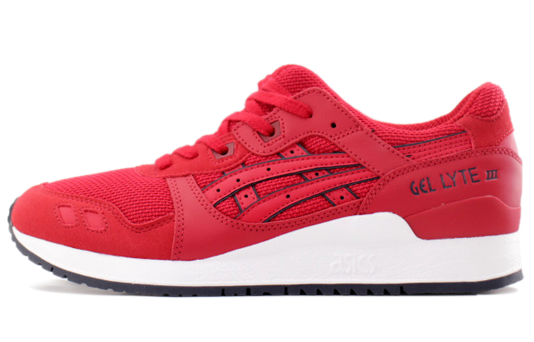 Asics Gel Lyte 3 Abrasion Resistant Coverage Low top Running Shoes Men's Red