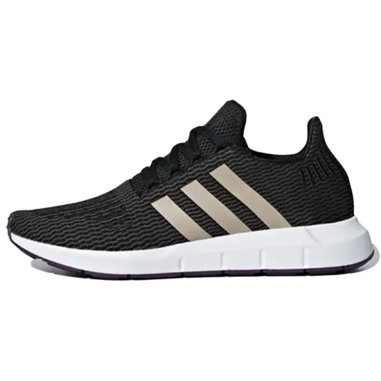 Adidas Originals Swift Run Running Shoes Women's Low-top Black/Gray