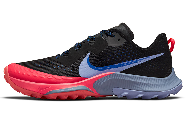 Nike Air Zoom Terra Kiger 7 comfortable and fashionable fabric rubber shock-absorbing non-slip wear-resistant breathable lightweight rebound low-top casual running shoes women's black and red