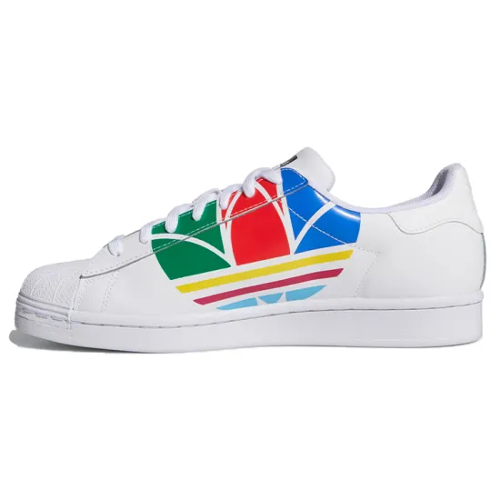 Adidas Superstar Pure 'Colorful Trefoil - Cloud White'