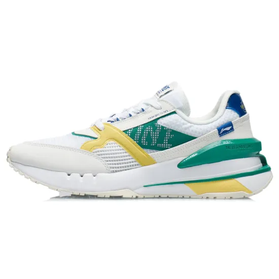 LINING 001 Running Shoes Men Low-Top Mist White/Standard White/Cream Yellow