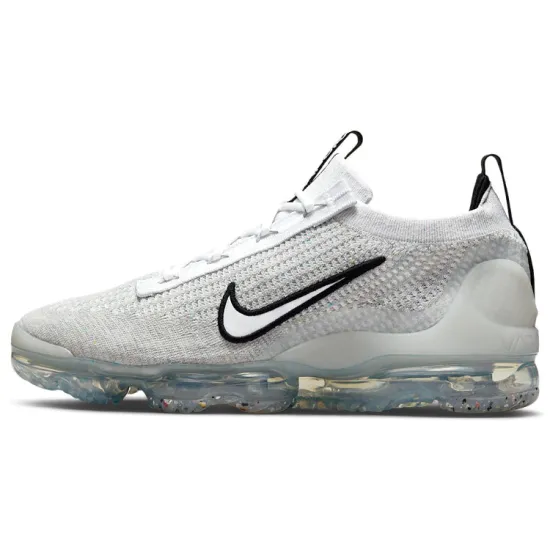 Nike Air VaporMax 2021 FK White Black Metallic Silver