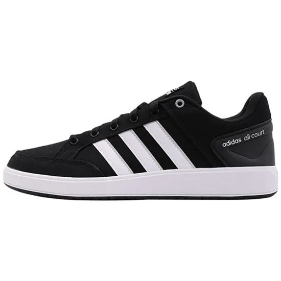 Adidas Cloudfoam All Court Skateboarding Shoes Men Low-top Black/White