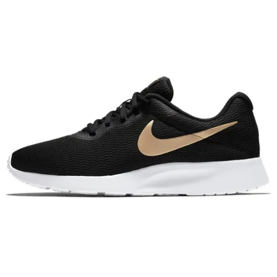 Nike Tanjun Lifestyle Shoes Men Low-top Black/White/Gold