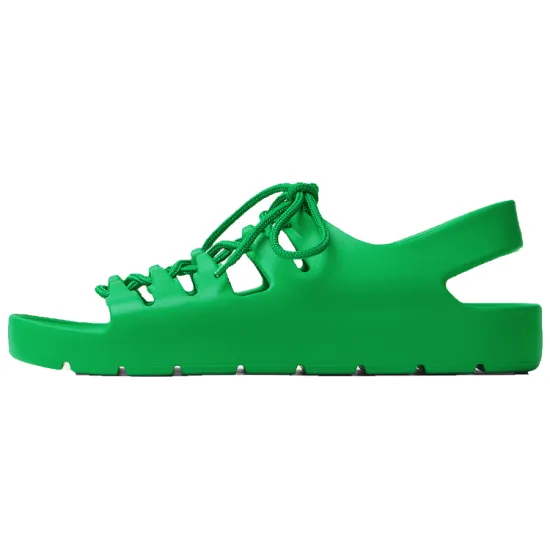 Bottega Veneta Jelly Lace Up Sandal Green Women's