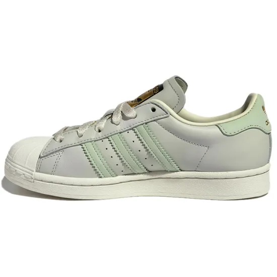 Adidas Originals Superstar Series Skateboarding Shoes Unisex Low-top Pastel Green