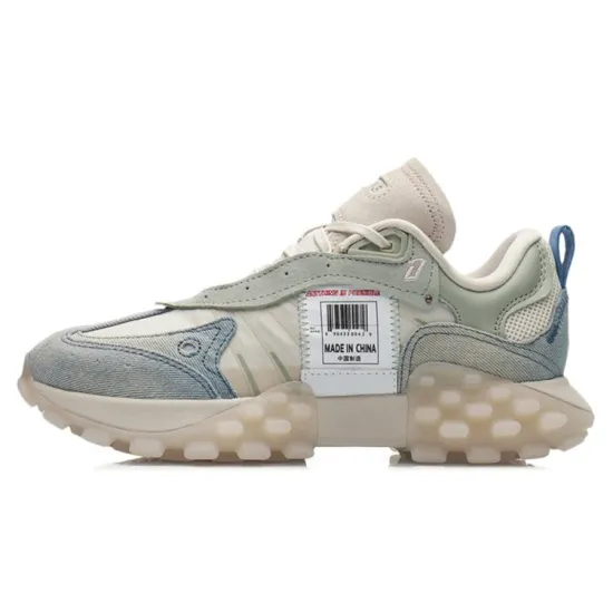 LiNing OVERLOAD Casual Shoes Women's Low-Top Swan White/Desert Green