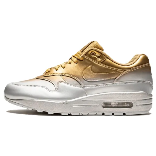 Nike Air Max 1 LX Metallic Gold Metallic Platinum Women's
