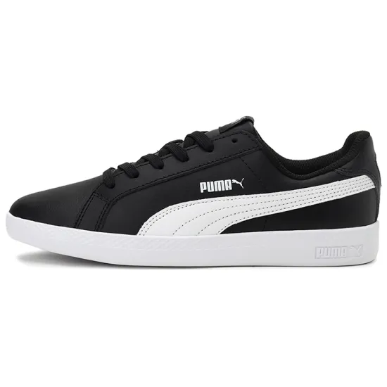 Puma Smash Series Skateboarding Shoes Women's Low-top Black/white