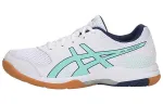 ASICS Gel Rocket 8 Comfortable Abrasion Resistant Low top Running Shoes Women's White Green