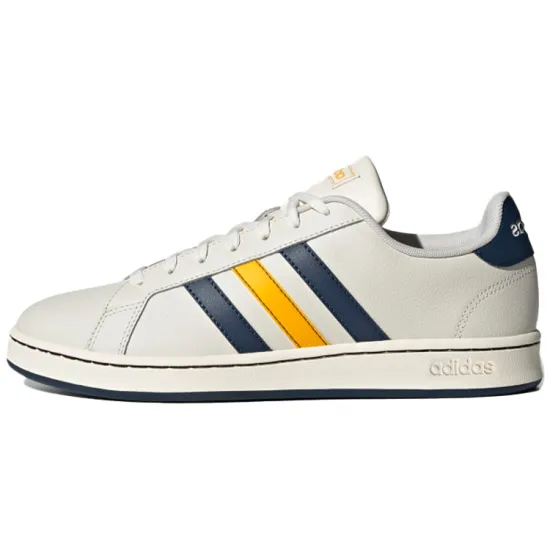 Adidas Neo Neo Grand Court Shoes White/Blue/Yellow
