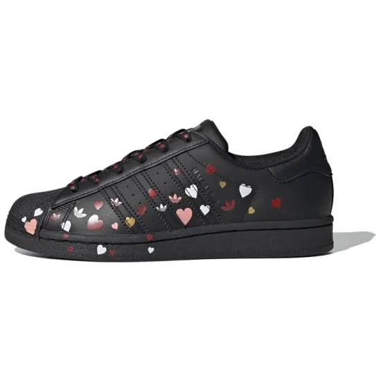 Adidas Superstar Valentine's Day Black Women's