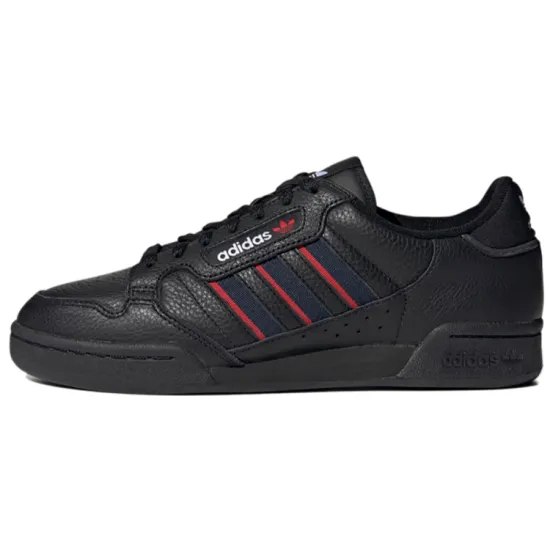 adidas originals Continental Skateboarding Shoes Unisex Low-top Black/Red/White