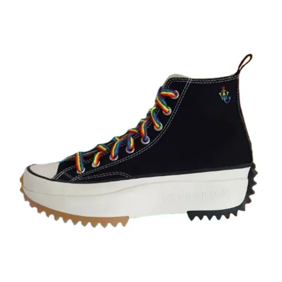 Converse Run Star Hike Skateboarding Shoes Unisex High-top Black