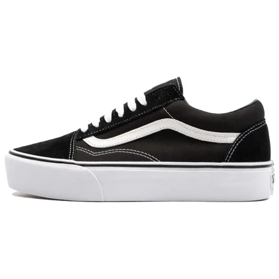 Vans Old Skool Platform Black White
