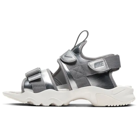 Nike Canyon Beach Sandals Women's Metallic Silver / Metallic Silver / Particulate Ash / Particulate Ash