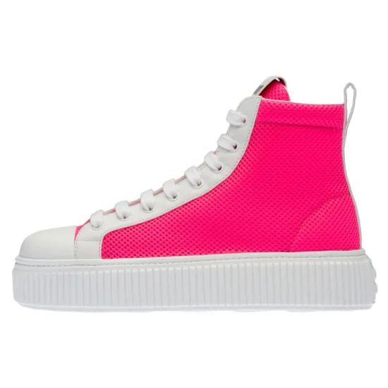 MIU MIU Skateboard Shoes Women's High-Top Pink