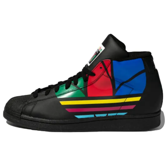 Adidas Originals Pro Model Skateboard Shoes Unisex Mid-top Black/Red/Blue/Green/Yellow