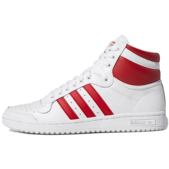 Adidas Top Ten Hi White Scarlet