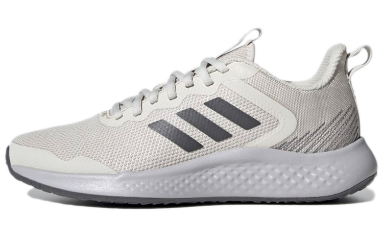 Adidas Fluidstreet Fabric Comfortable Abrasion Resistant Breathable Low top Running Shoes Women's Beige