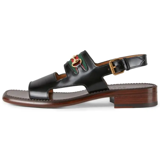 GUCCI Beach Sandals Men Black