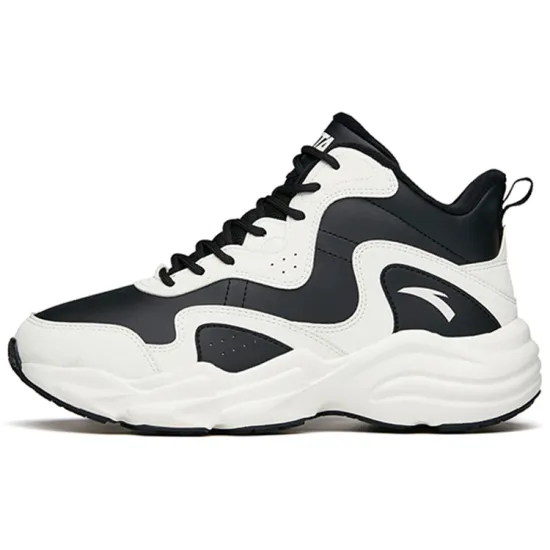 ANTA Life Collection Casual Shoes Women's Low-Top Black Ivory White