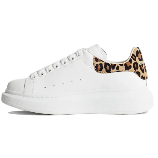 Alexander McQueen Oversized Sneaker 'White Leopard Suede' Women's
