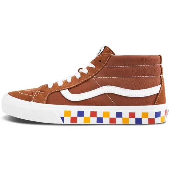 Vans SK8 Skateboarding Shoes Unisex Mid-top Orange