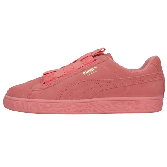 PUMA Suede Skateboarding Shoes Women's Low-top Powder