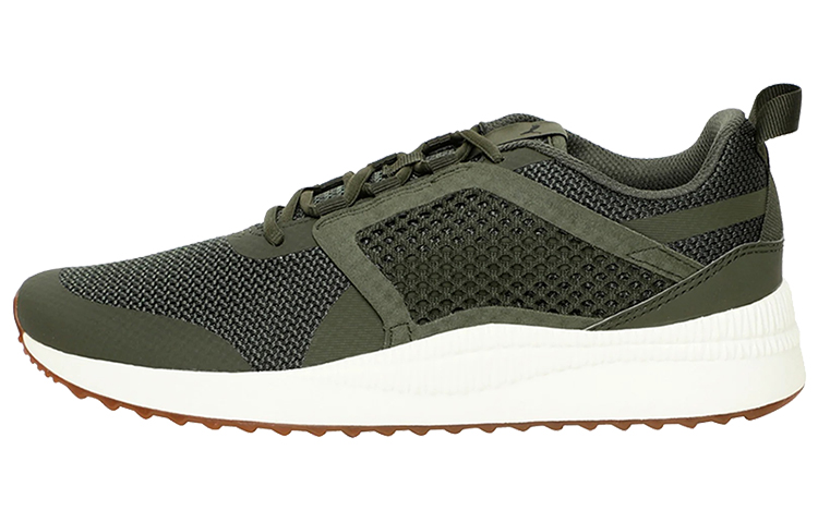 Puma Pacer Next Net Women's Military Green Low Top Sneakers
