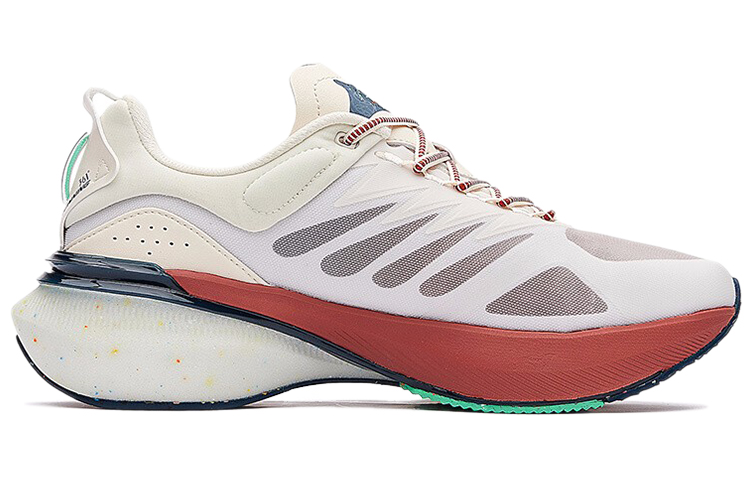 361° Cushioning, Wear Resistant Low top Running Shoes Men’s Beige Cyan