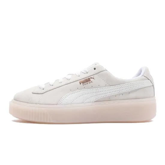 Puma Suede Skateboarding Shoes Women's Low-top White