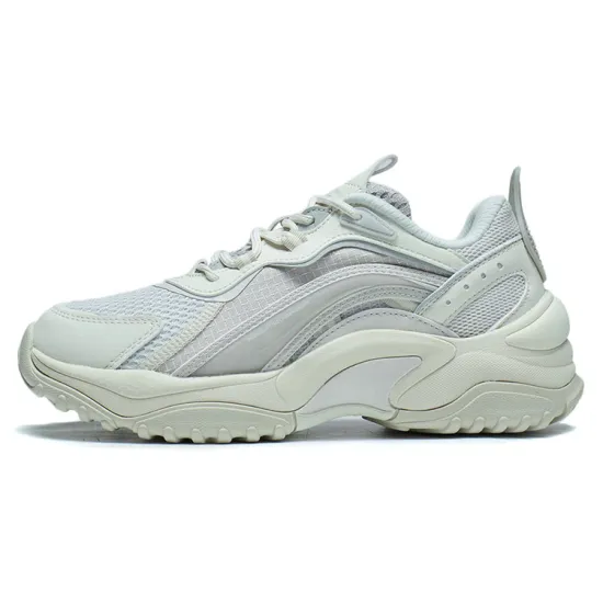 LINING Aurora WindWalker Chunky Sneakers Women's Low-Top Light Limestone/Pearl White