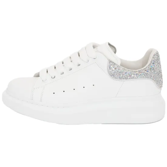 Alexander McQueen Oversized Sneaker 'White Holo Silver' Women's