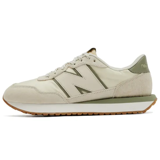 New Balance NB 237 Running Shoes Unisex Low-top Beige/green