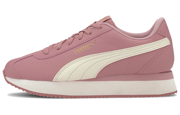 PUMA Turin Casual Shoes Women's Low Top Pink Khaki