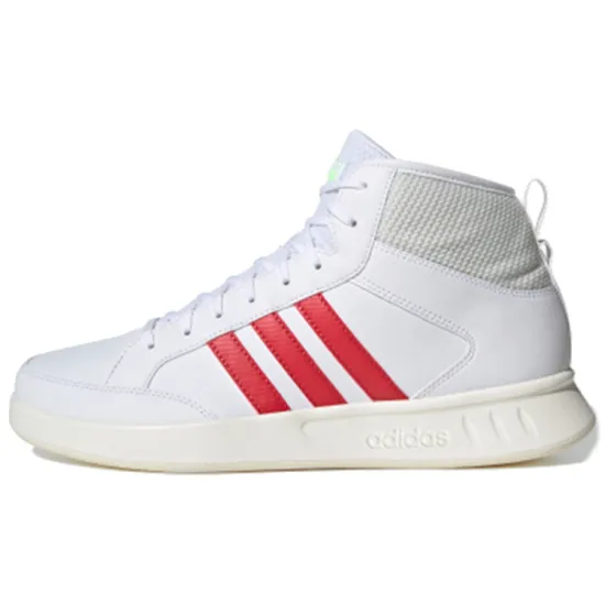 Adidas Court80s Skateboarding Shoes Unisex Mid-top White-red-gray